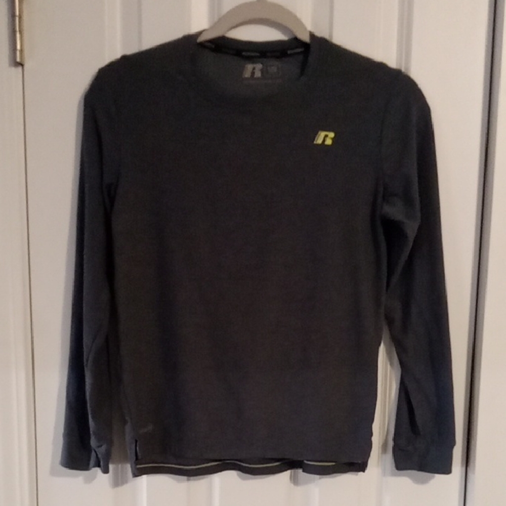 Russell Athletic Kids Dark Gray Long Sleeve Tee - Picture 1 of 4